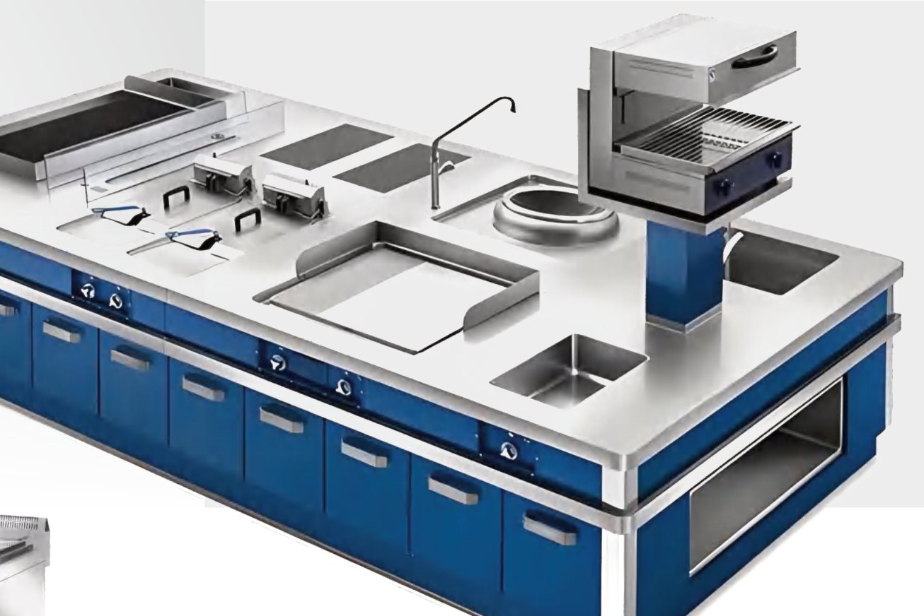 Hotel cooking island