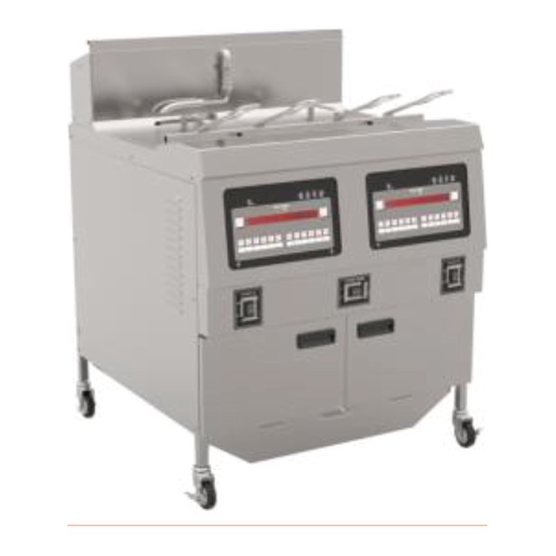 Electric Double Tank Open Fryer with Oil Filter