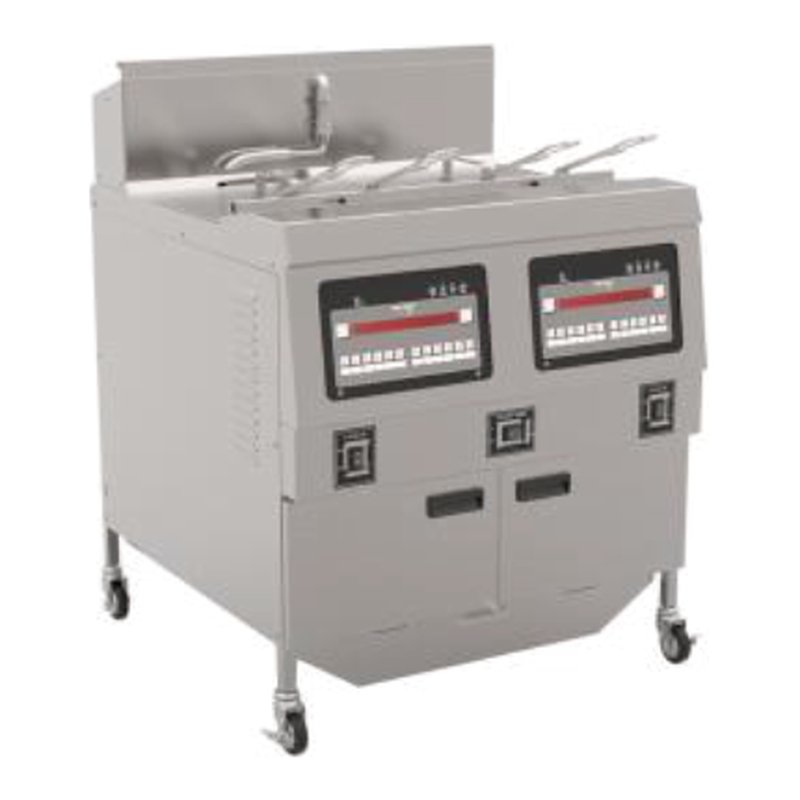 Gas Double Tank Open Fryer with Oil Filter
