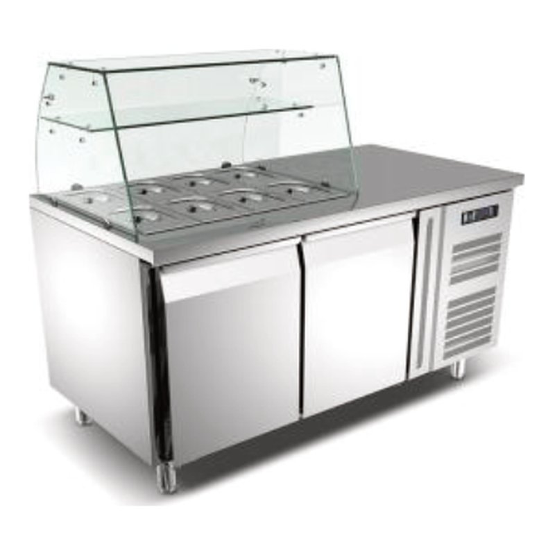 Refrigerated Salad Prep Counter (2 Doors)