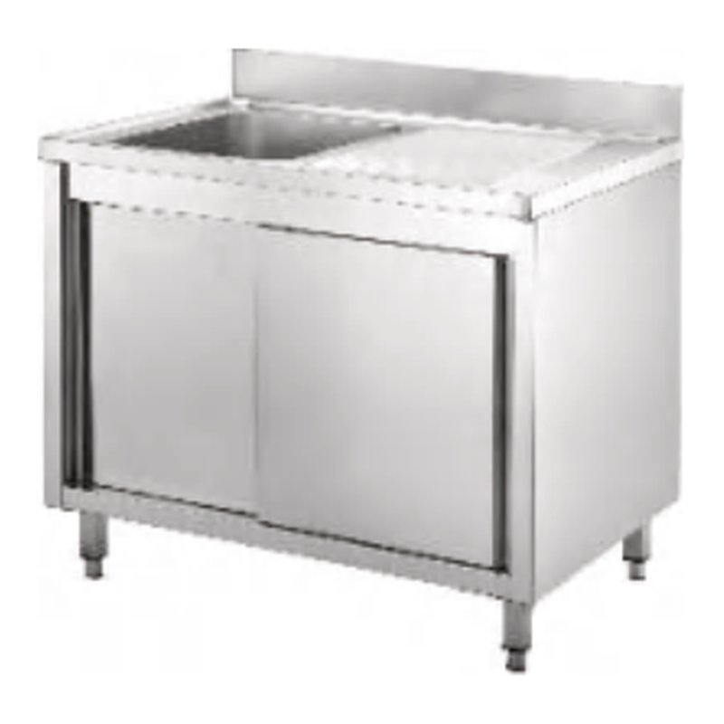 Single Sink with Cabinet & Draining Board