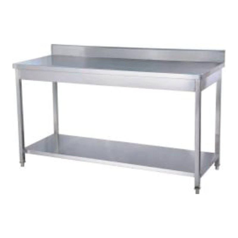Stainless Steel Work Table with Splashback